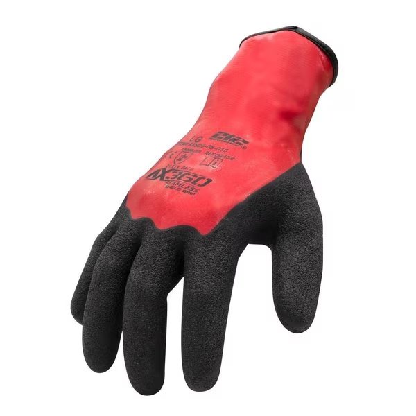 Natural Rubber Latex Coated Gloves, 3/4 Dip Coverage, Red, XL, 12PK, 212 PERFORMANCE, Mfr# AXSDG-05-011